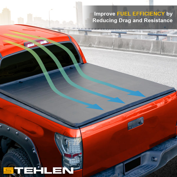 Stehlen 733469491224 Lightweight Hard TriFold Tonneau Cover with Truc Stehlen Automotive