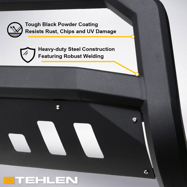 Stehlen 714937183773 Advance Series Bull Bar - Matte Black For 2010-20 ...